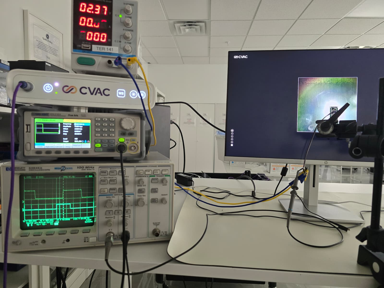 Oscilloscope testing equipment